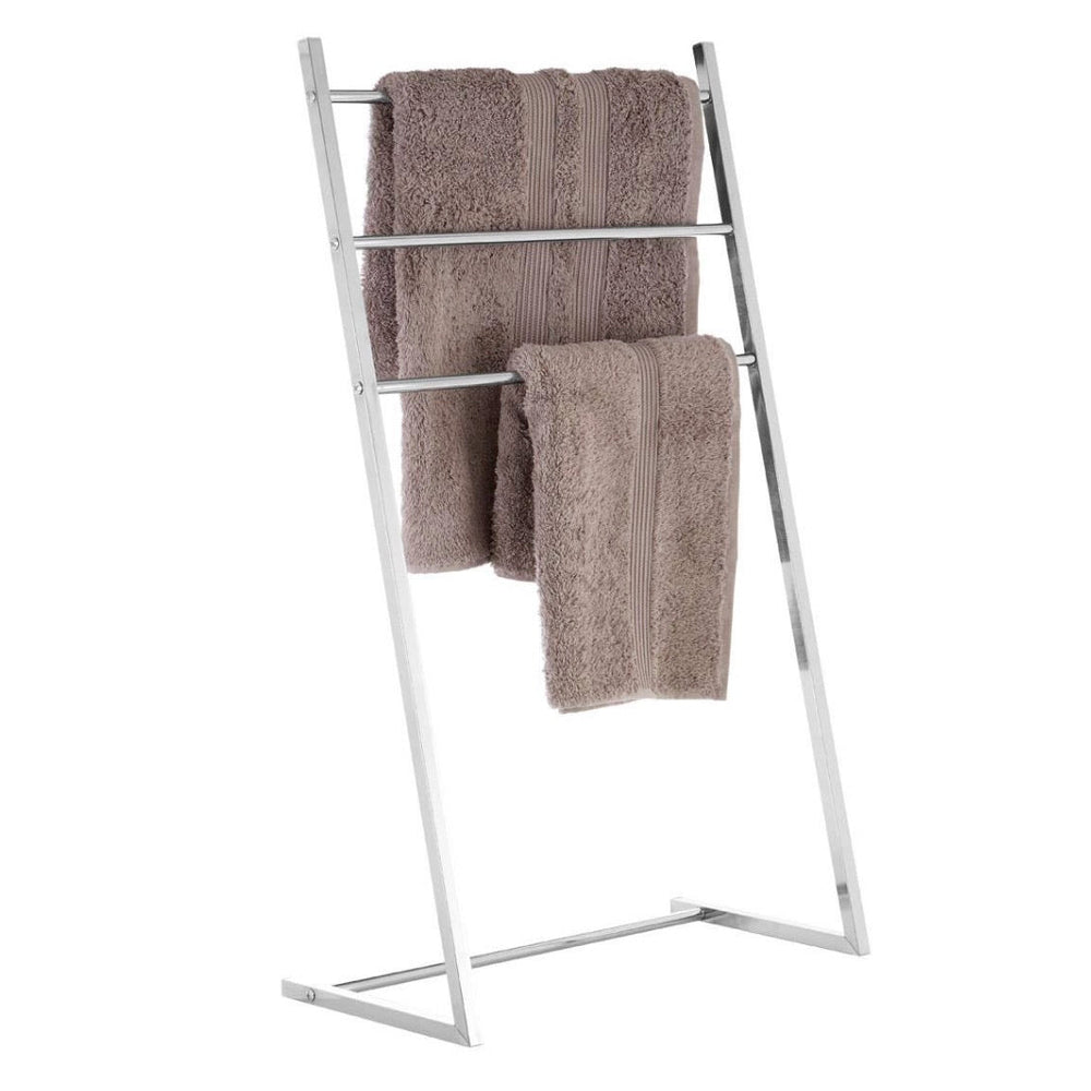 Dara 3 Arm Chrome Towel Stand1 - Duck Barn Interiors