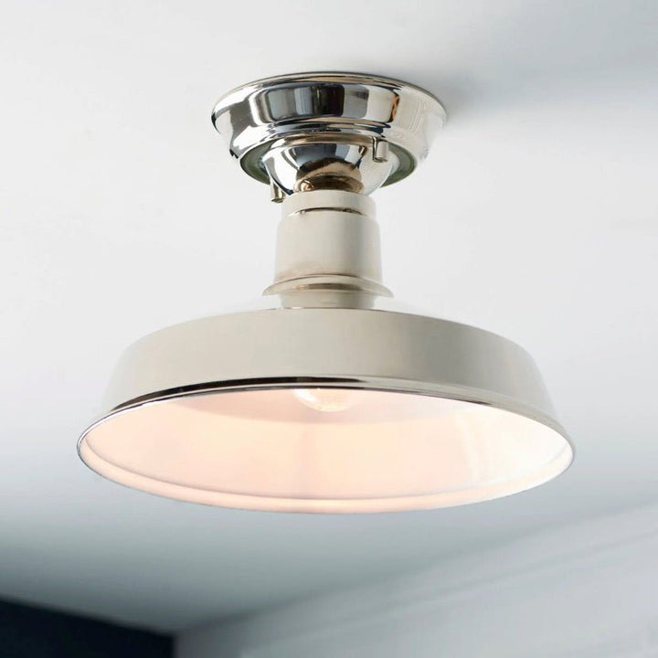 Darton Ceiling Light - Polished Nickel1 - Duck Barn Interiors