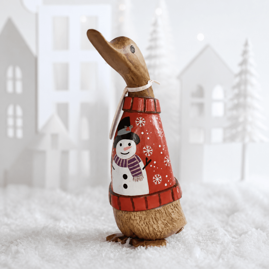 DCUK Christmas Jumper Duckling - Snowman1 - Duck Barn Interiors