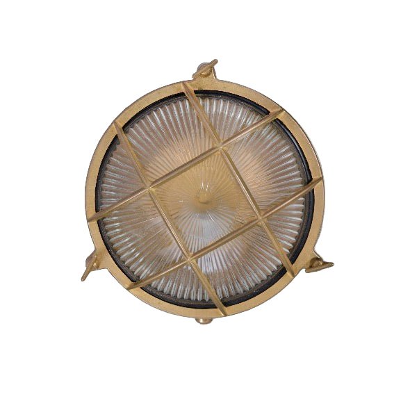 Devonport Round Bulk Head Light - Brass3 - Duck Barn Interiors