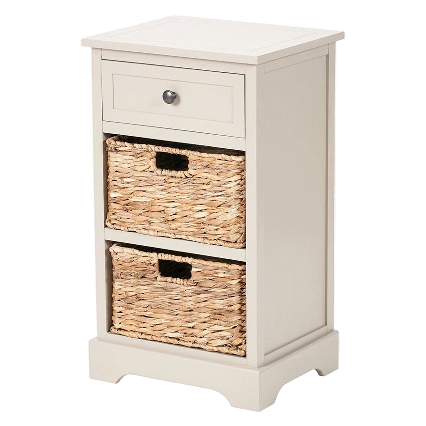 Devonshire Putty Pine 1 Drawer 2 Basket Cabinet3 - Duck Barn Interiors