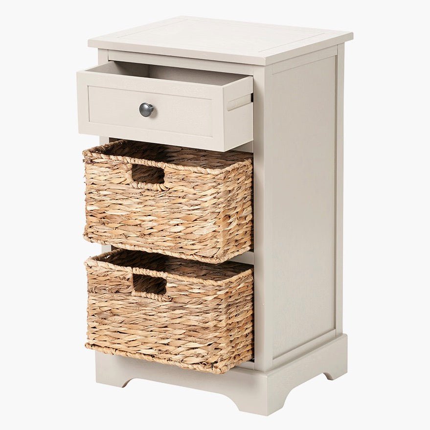 Devonshire Putty Pine 1 Drawer 2 Basket Cabinet5 - Duck Barn Interiors