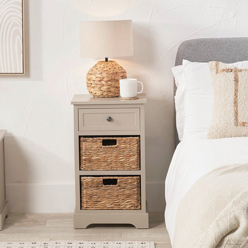 Devonshire Putty Pine 1 Drawer 2 Basket Cabinet
