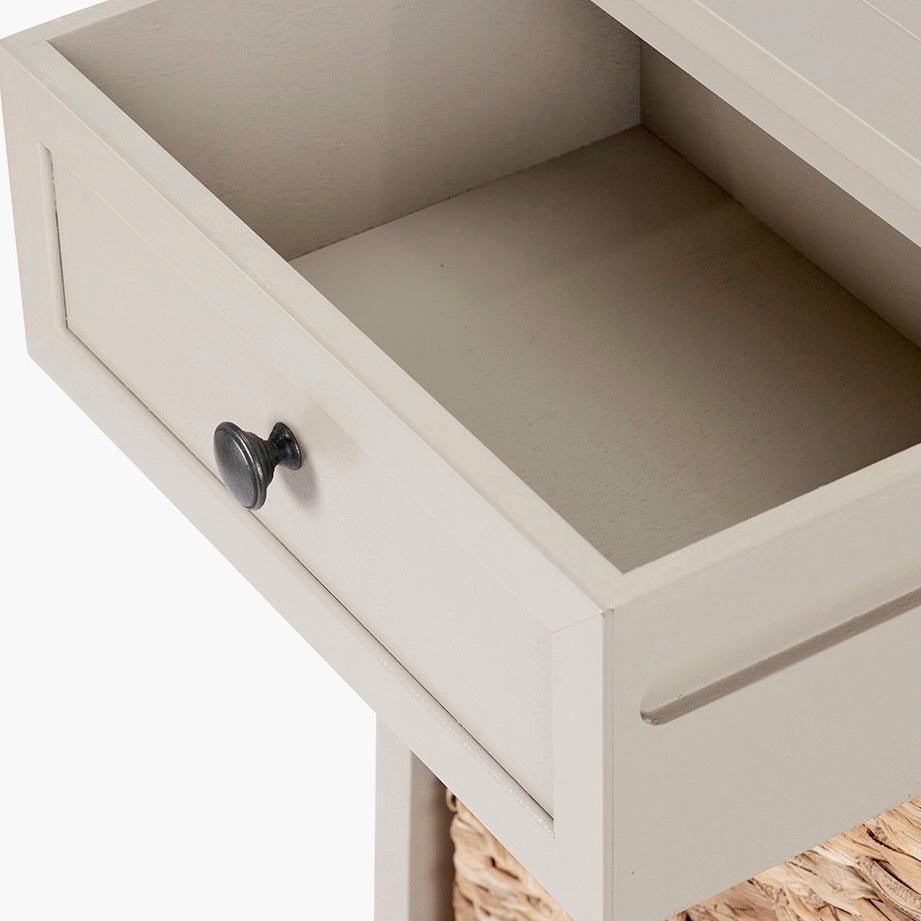 Devonshire Putty Pine 1 Drawer 4 Basket Tallboy5 - Duck Barn Interiors