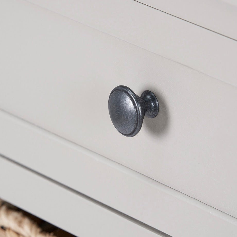 Devonshire Putty Pine 1 Drawer 4 Basket Tallboy4 - Duck Barn Interiors