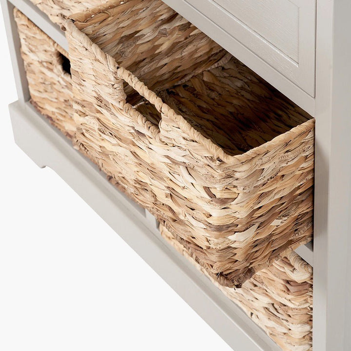 Devonshire Putty Pine 2 Drawer 4 Basket Unit5 - Duck Barn Interiors