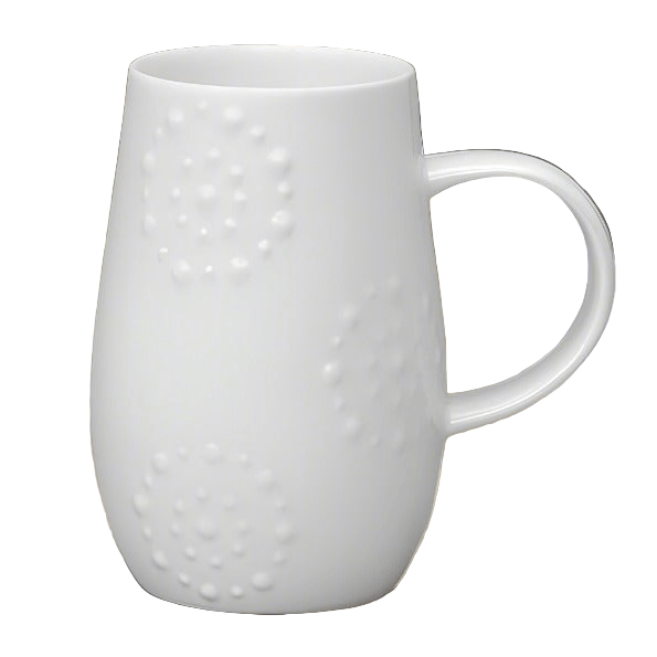 Droplet White Bone China Mug - Kaleidoscope1 - Duck Barn Interiors