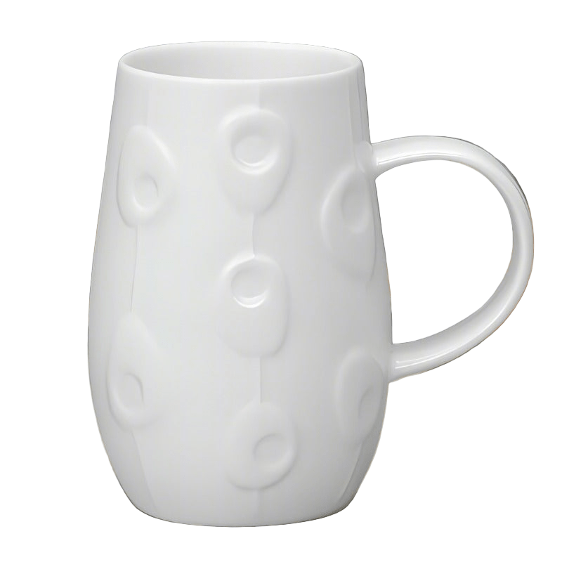 Droplet White Bone China Mug - Pebble1 - Duck Barn Interiors