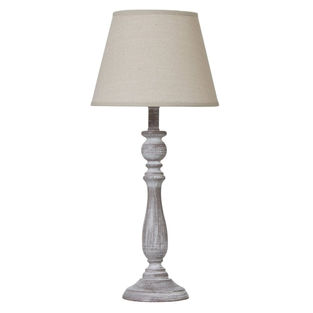 Dunum Column Table Lamp With Linen Shade1 - Duck Barn Interiors