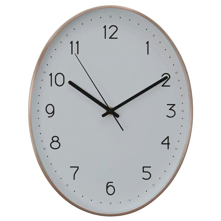 Elko Oval Wall Clock - Copper1 - Duck Barn Interiors