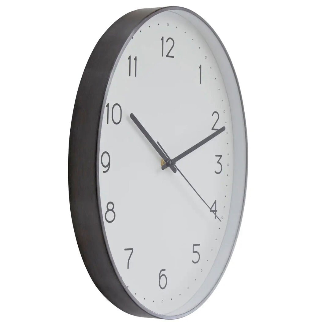 Elko Oval Wall Clock - Dark Grey3 - Duck Barn Interiors