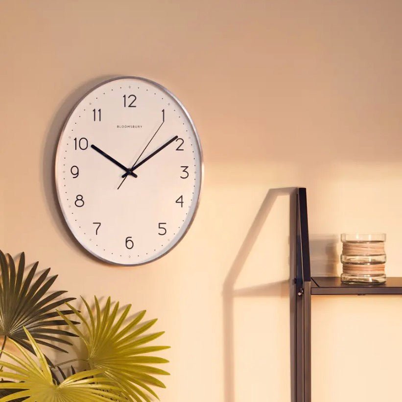 Elko Oval Wall Clock - Dark Grey2 - Duck Barn Interiors