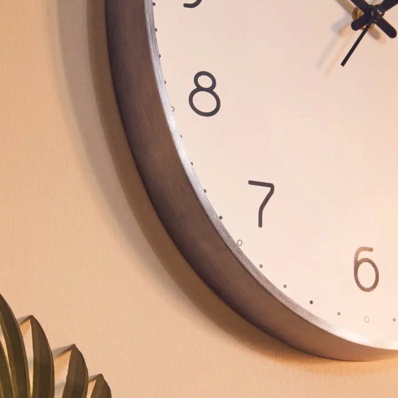 Elko Oval Wall Clock - Dark Grey4 - Duck Barn Interiors