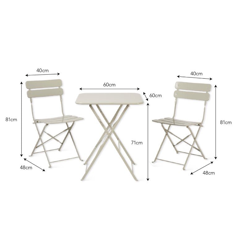 Elmley Bistro Set - Clay11 - Duck Barn Interiors