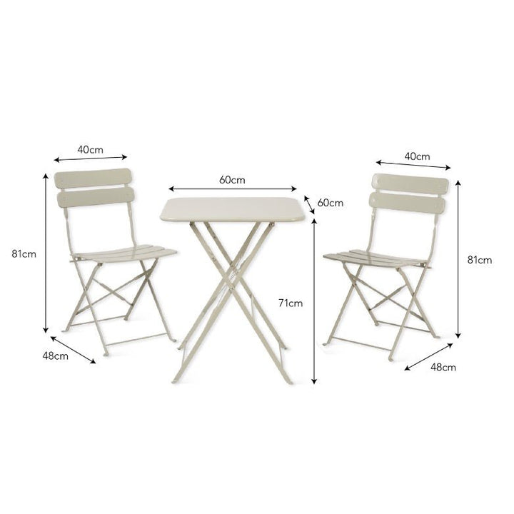 Elmley Bistro Set - Clay11 - Duck Barn Interiors