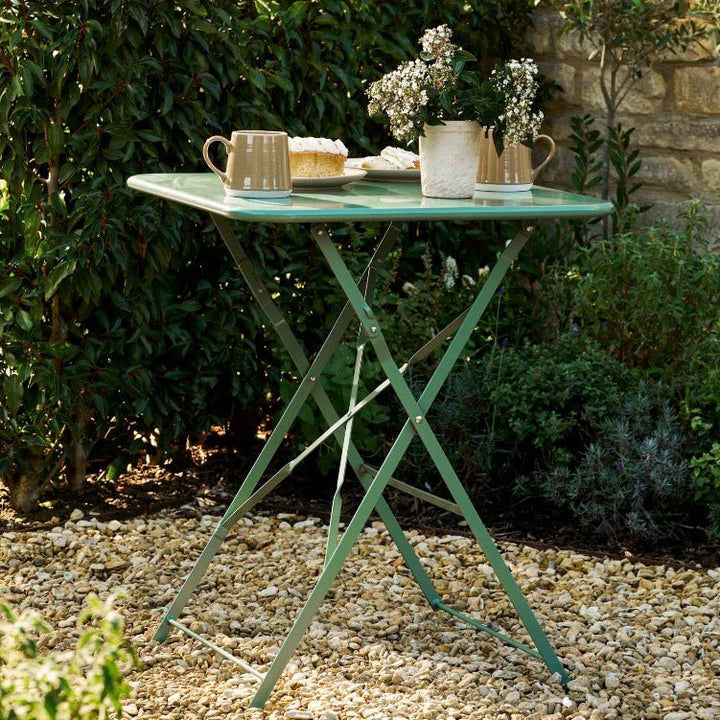 Elmley Bistro Table - Thistle Green1 - Duck Barn Interiors