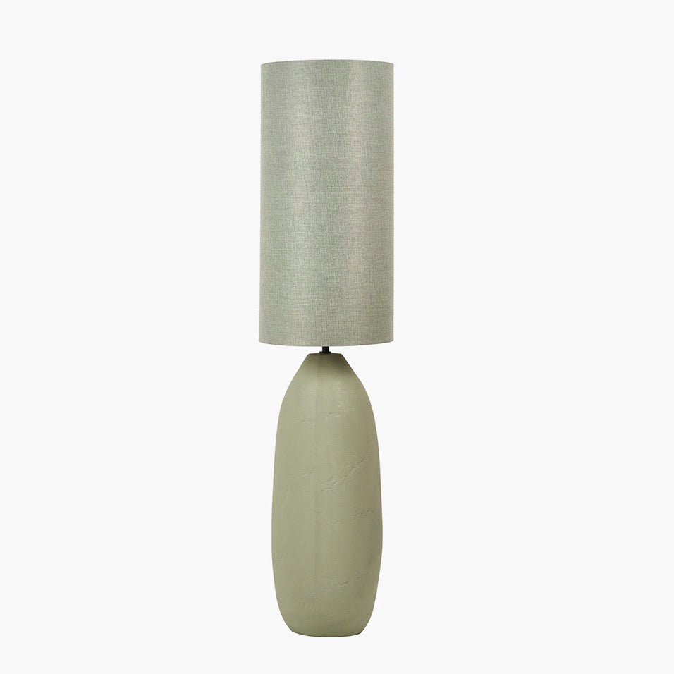 Erika Textured Ceramic Floor Lamp - Sage2 - Duck Barn Interiors