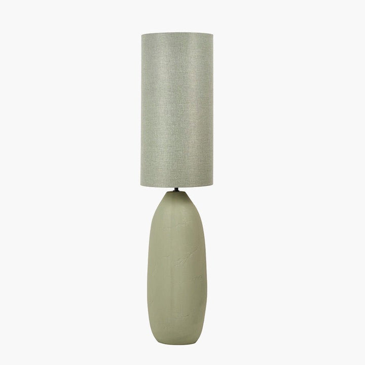 Erika Textured Ceramic Floor Lamp - Sage2 - Duck Barn Interiors