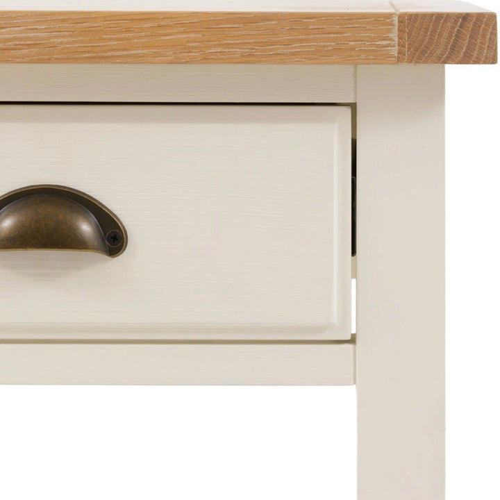 Eton 1 Drawer Bedside Table - White7 - Duck Barn Interiors