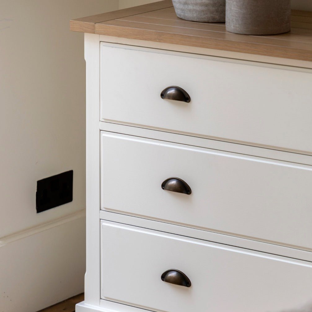 Eton 3 Drawer Chest - White2 - Duck Barn Interiors
