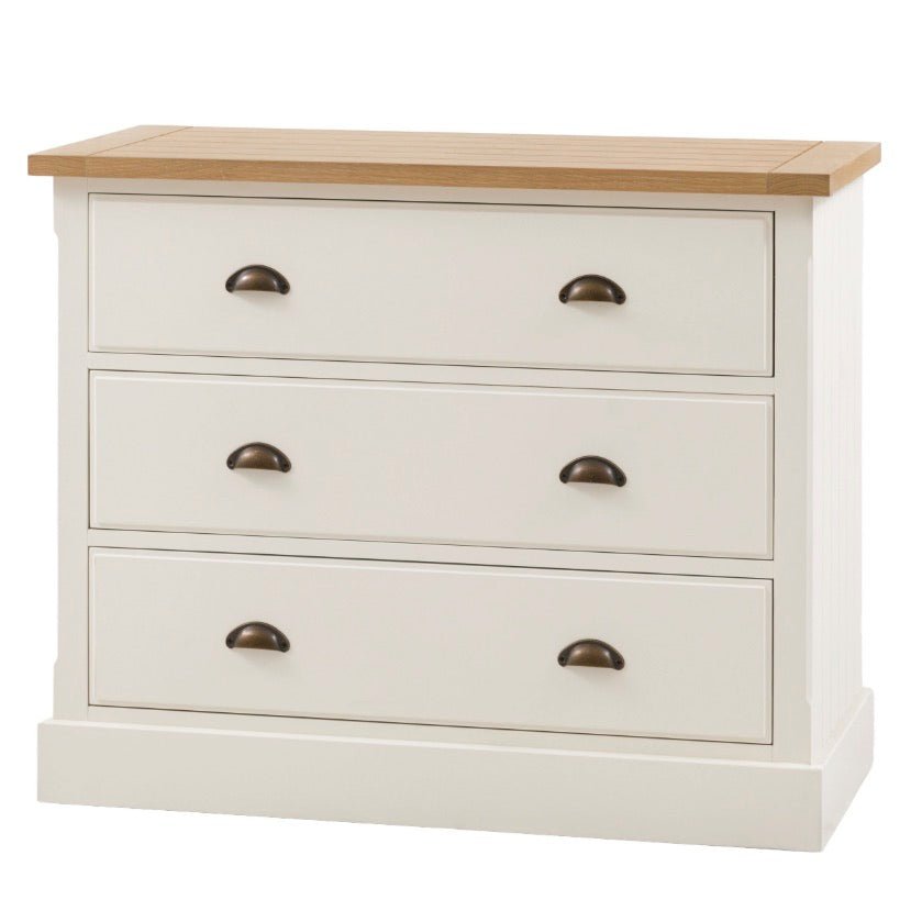 Eton 3 Drawer Chest - White4 - Duck Barn Interiors