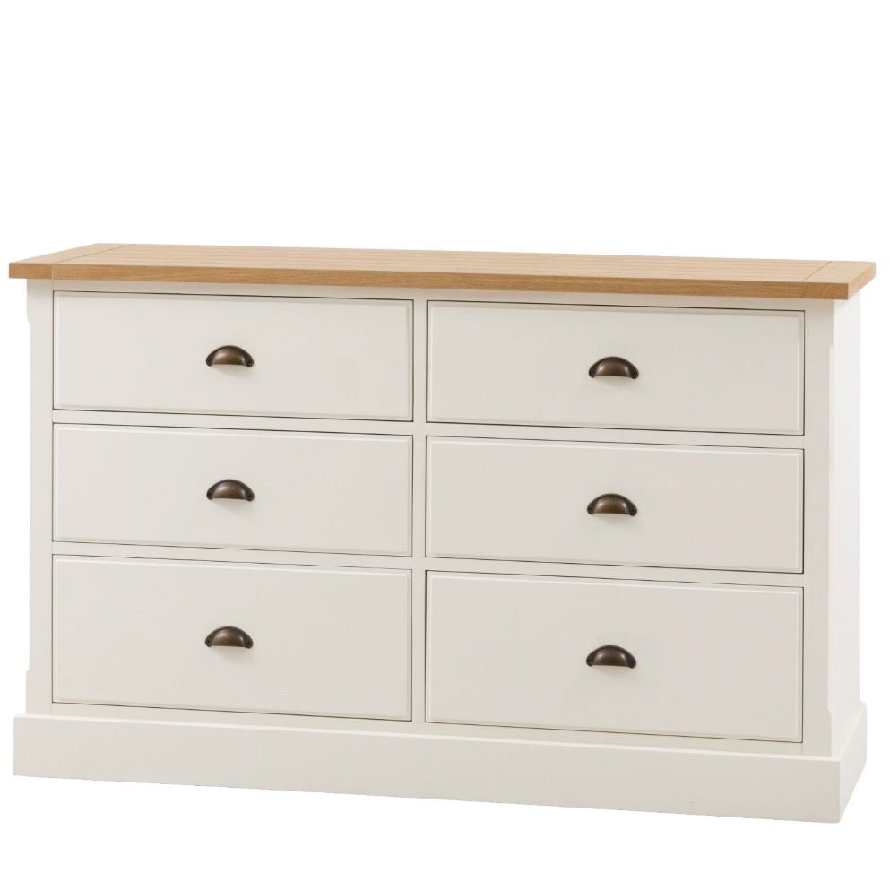 Eton 6 Drawer Chest - White3 - Duck Barn Interiors