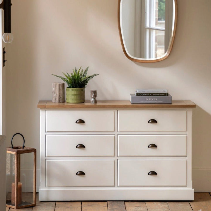 Eton 6 Drawer Chest - White1 - Duck Barn Interiors