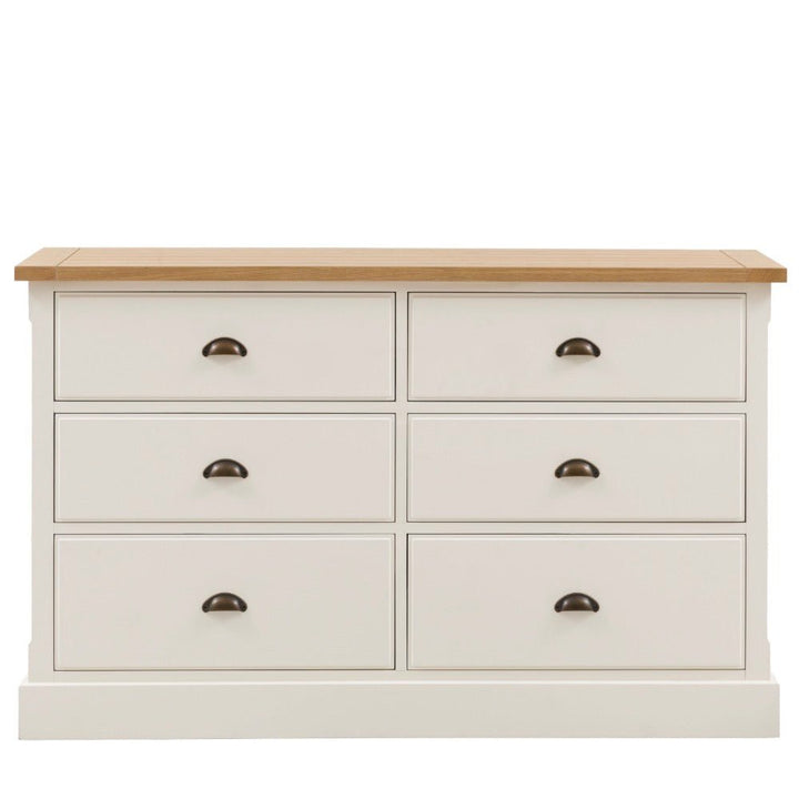 Eton 6 Drawer Chest - White2 - Duck Barn Interiors