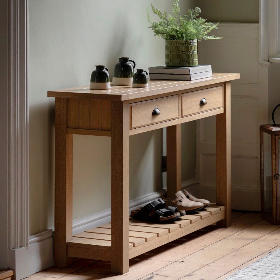 Eton Console Table - Natural1 - Duck Barn Interiors