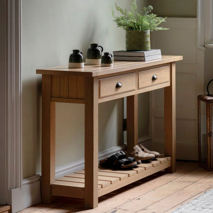 Eton Console Table - Natural1 - Duck Barn Interiors