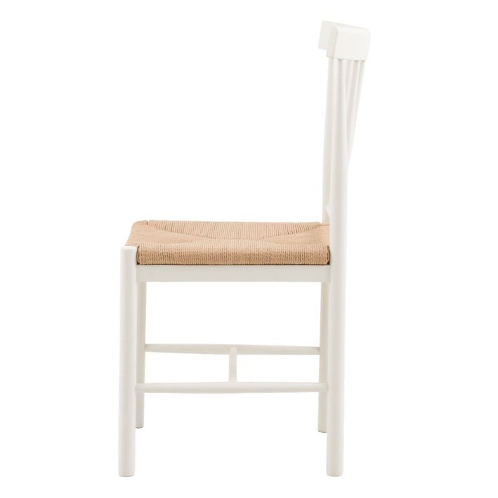 Eton Dining Chairs - White (Set of 2)4 - Duck Barn Interiors