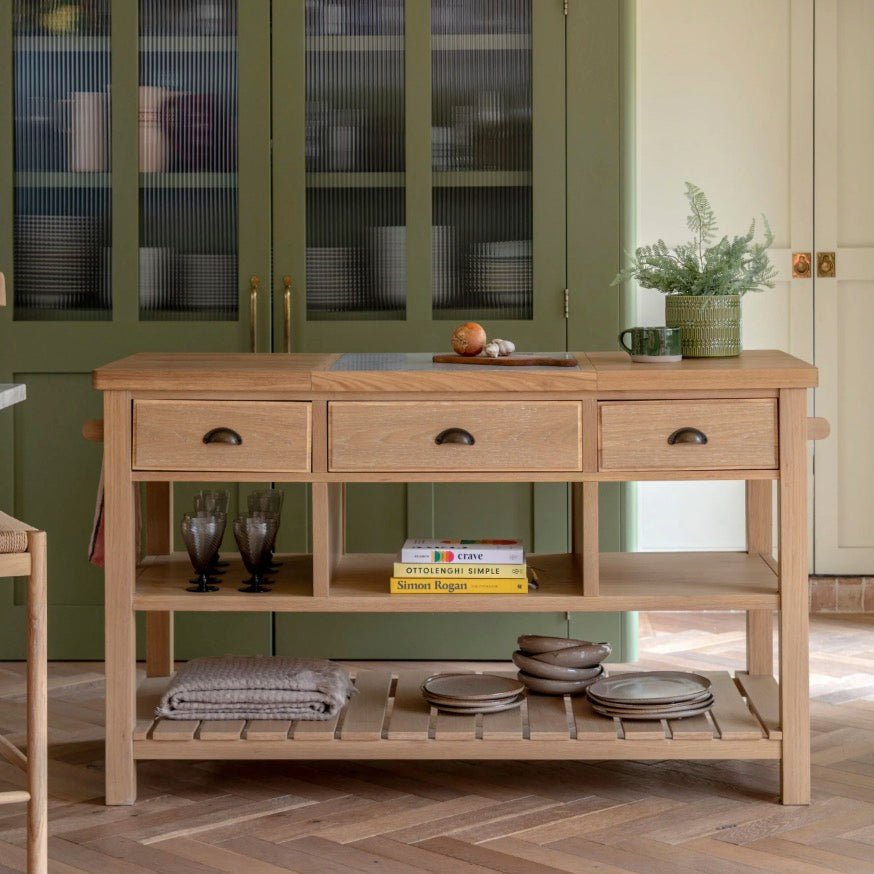 Eton Kitchen Island - Natural1 - Duck Barn Interiors