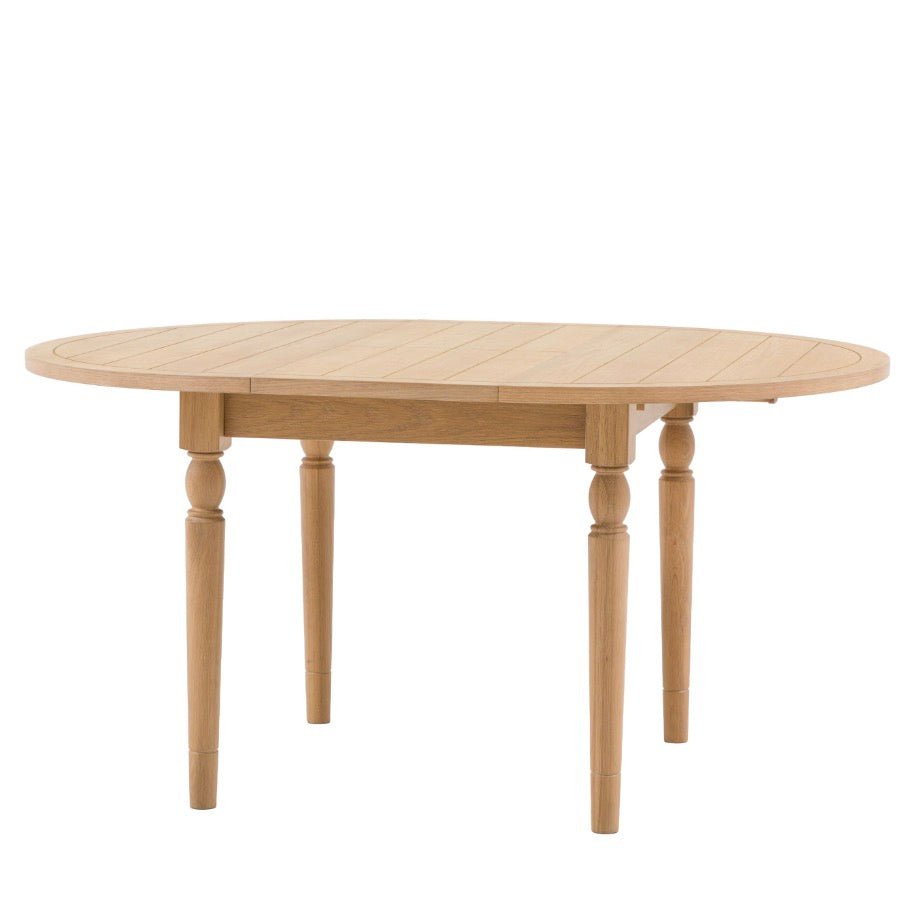 Eton Round Extending Dining Table - Natural5 - Duck Barn Interiors
