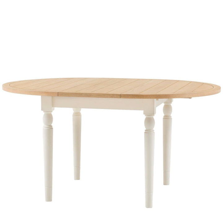 Eton Round Extending Dining Table - White5 - Duck Barn Interiors