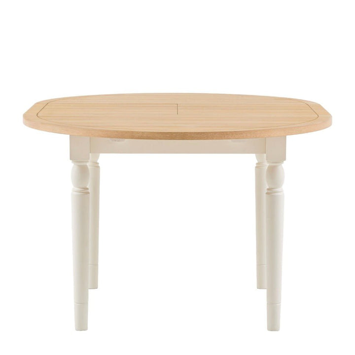 Eton Round Extending Dining Table - White6 - Duck Barn Interiors