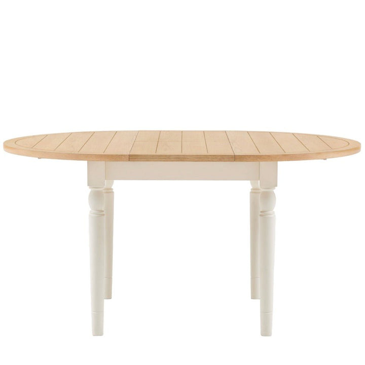 Eton Round Extending Dining Table - White9 - Duck Barn Interiors