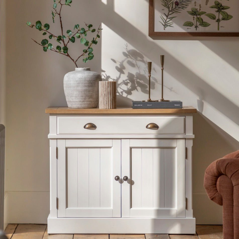 Eton Small Sideboard - White1 - Duck Barn Interiors