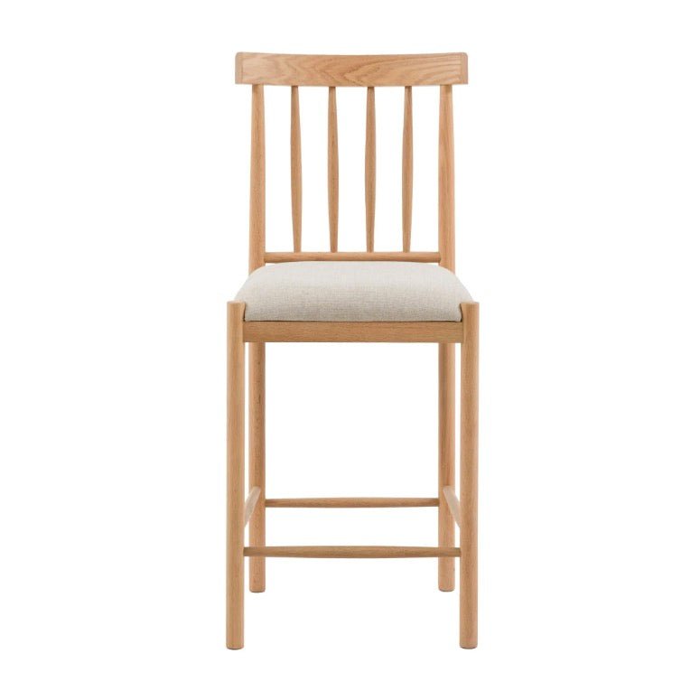 Eton Upholstered Bar Stool - Natural (Set of 2)6 - Duck Barn Interiors