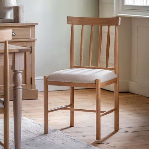 Eton Upholstered Dining Chairs - Natural (Set of 2)