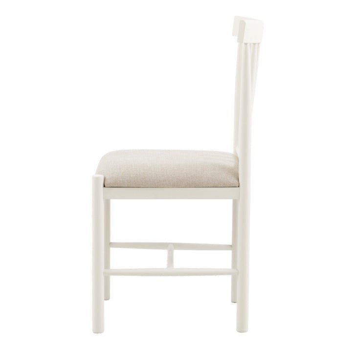 Eton Upholstered Dining Chairs - White (Set of 2)4 - Duck Barn Interiors