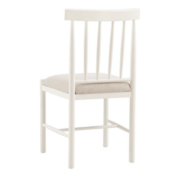 Eton Upholstered Dining Chairs - White (Set of 2)5 - Duck Barn Interiors
