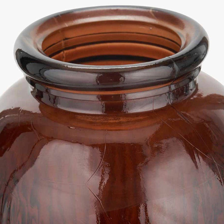 Extra Large Tall Recycled Glass Vase - Brown3 - Duck Barn Interiors
