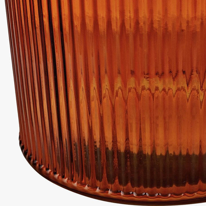 Extra Large Tall Recycled Glass Vase - Orange3 - Duck Barn Interiors