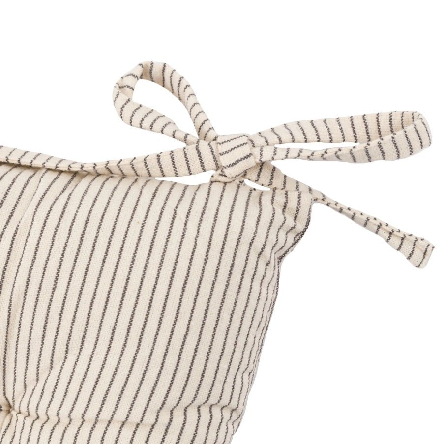 Fairford Woven Strip Seat Pad Cushion - Cream5 - Duck Barn Interiors