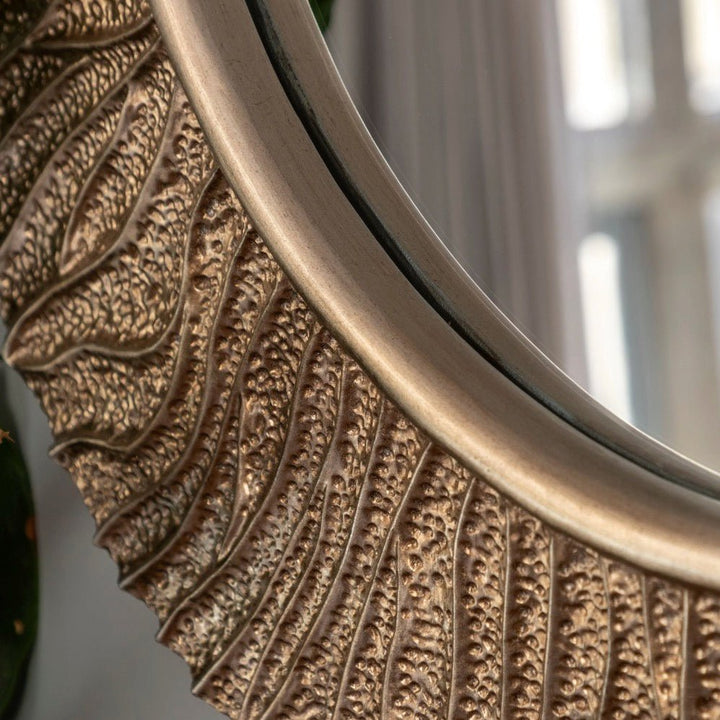Falia Round Mirror - Gold3 - Duck Barn Interiors