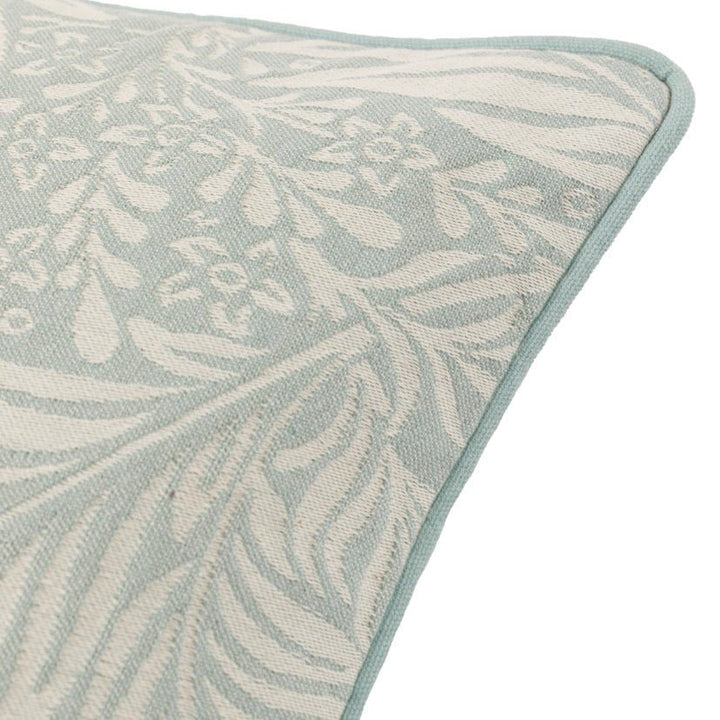 Fallow Leaf Woven Cushion - Duck Egg3 - Duck Barn Interiors