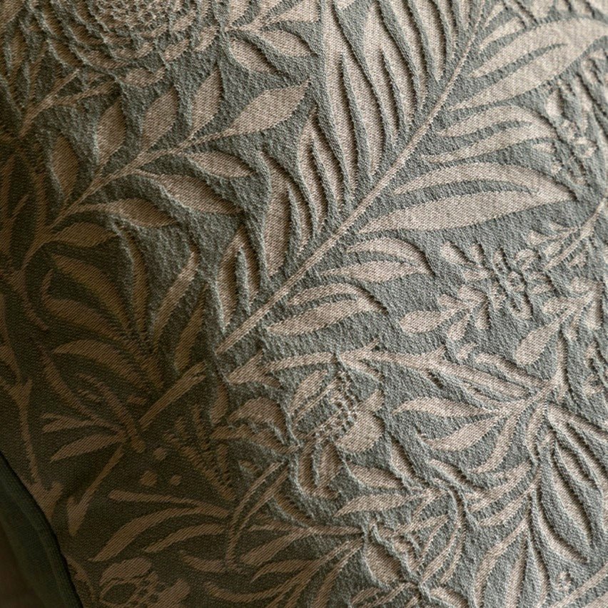 Fallow Leaf Woven Cushion - Duck Egg6 - Duck Barn Interiors