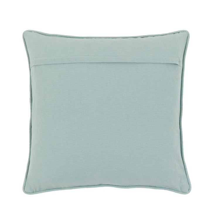 Fallow Leaf Woven Cushion - Duck Egg4 - Duck Barn Interiors