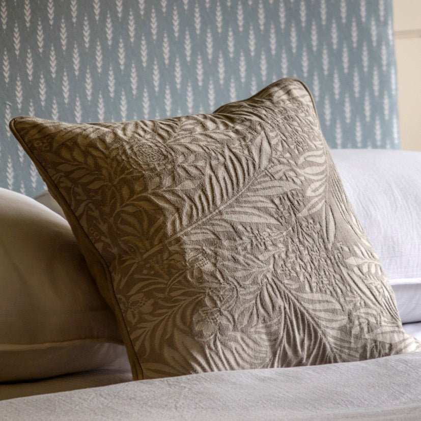 Fallow Leaf Woven Cushion - Natural1 - Duck Barn Interiors