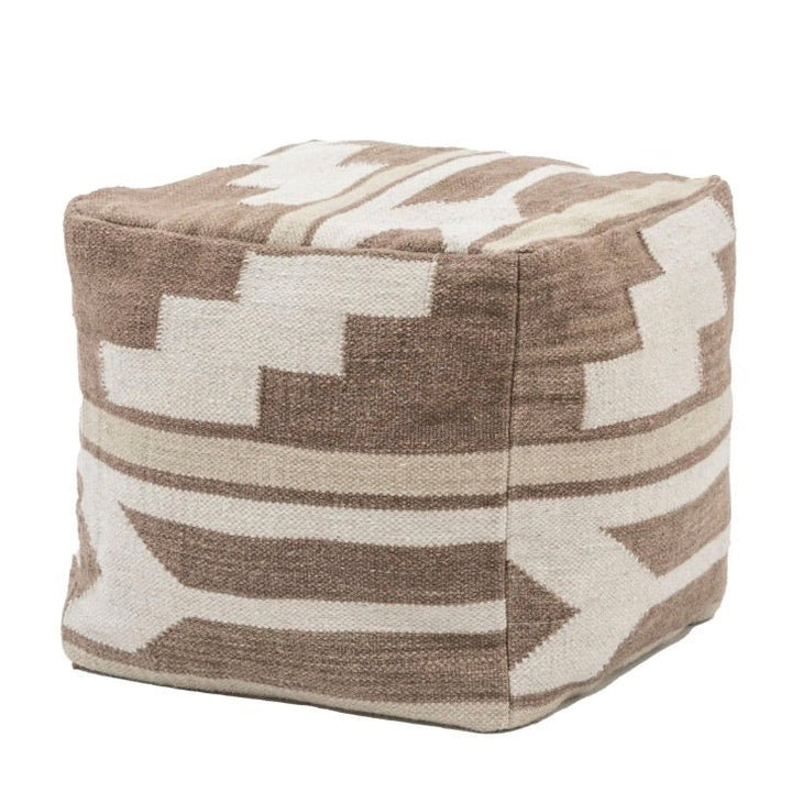 Falun Tonal Pouffe - Biscuit3 - Duck Barn Interiors